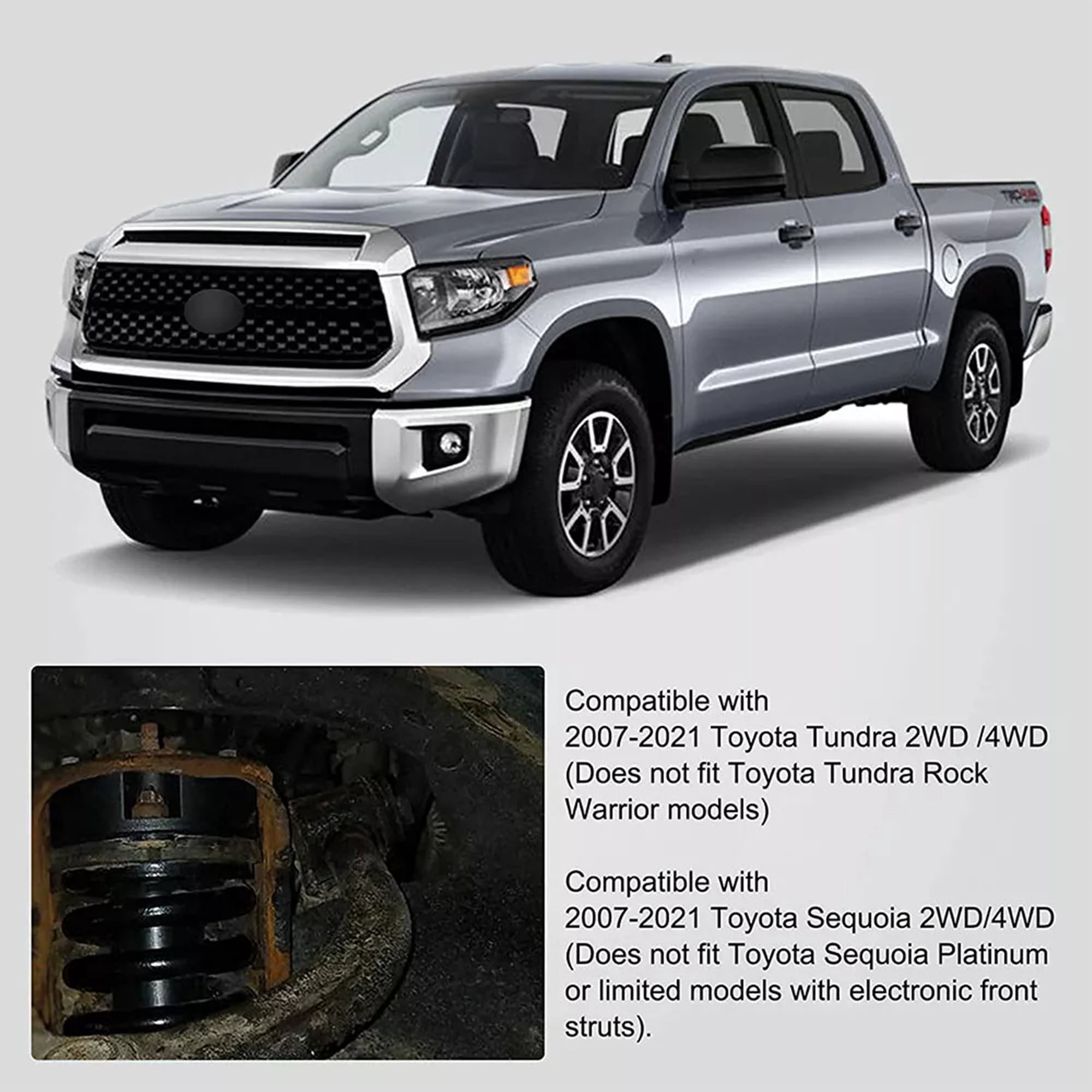 SPEEDWOW 2" Front Leveling Lift Kit Fit for 2007-2019 Toyota Tundra Sequoia 4WD 2WD