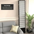 thumbnail image 5 of Red Lantern 7 ft. Tall Window Pane Shoji Screen - Black - 3 Panels, 5 of 7