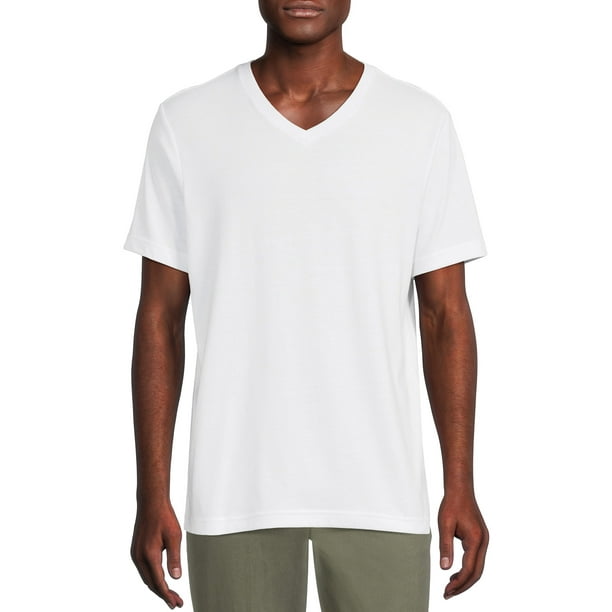 George Men's Short Sleeve V-Neck Tee - Walmart.com