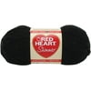 Red Heart Shimmer Yarn-Black, Pk 3, Red Heart