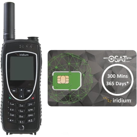 Iridium 9575 Extreme Satellite Phone | 300 Minutes | 365 Days Validity | Global Coverage | Voice & SMS | Rugged Design | Waterproof | Long Battery Life | Emergency SOS