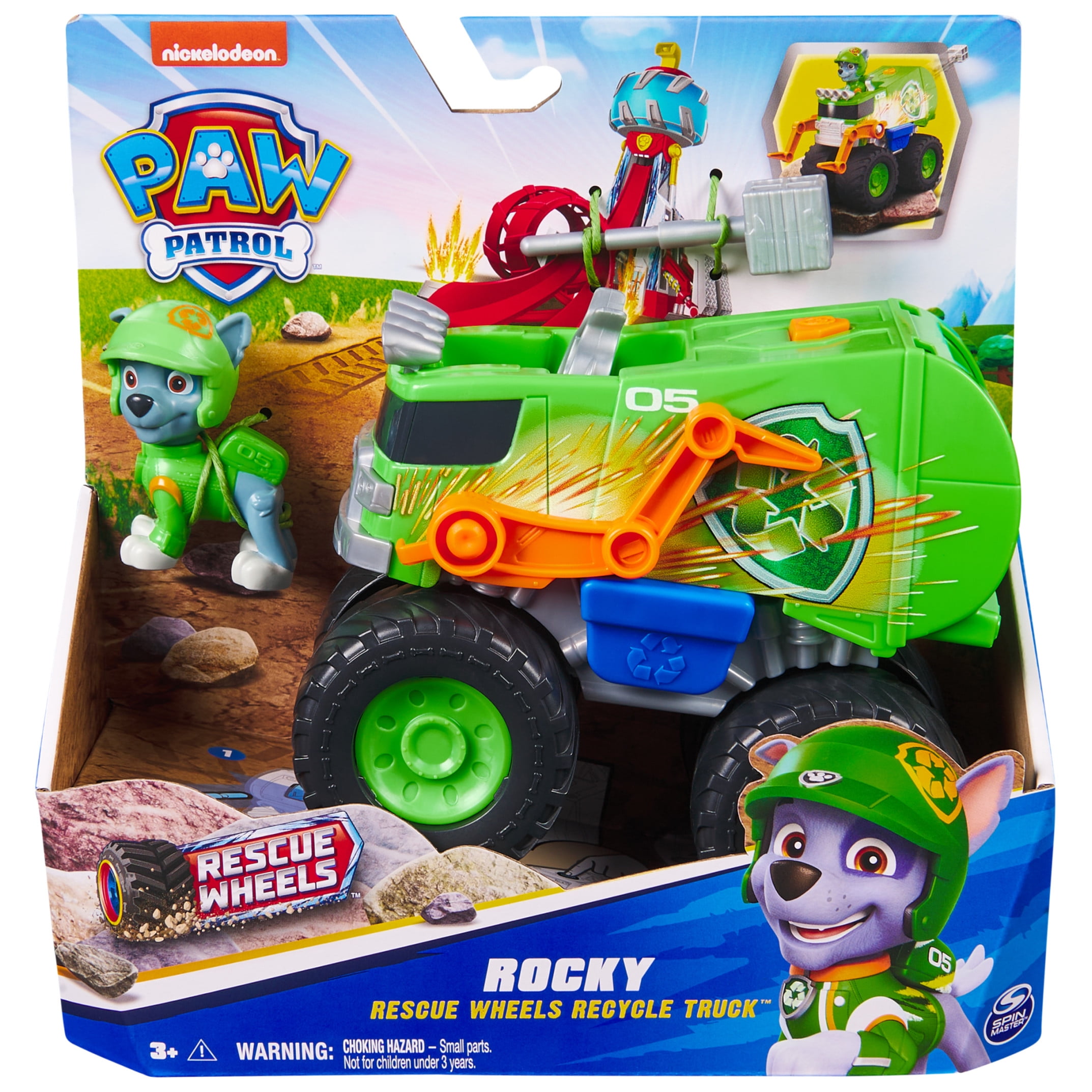 PAW Patrol: Rescue Wheels Rocky’s Recycle Truck with 2.5" Action Figure