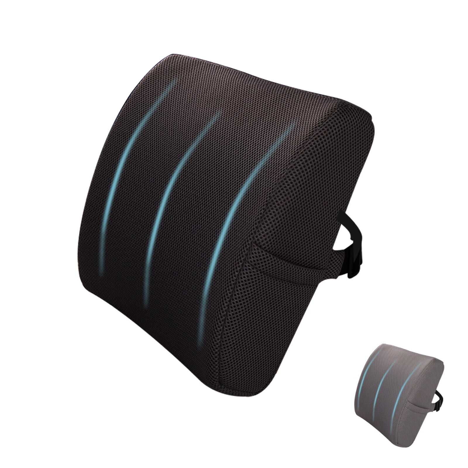 Memory Foam Lumbar Support Pillow Ergonomic Back Cushion for Car Seats