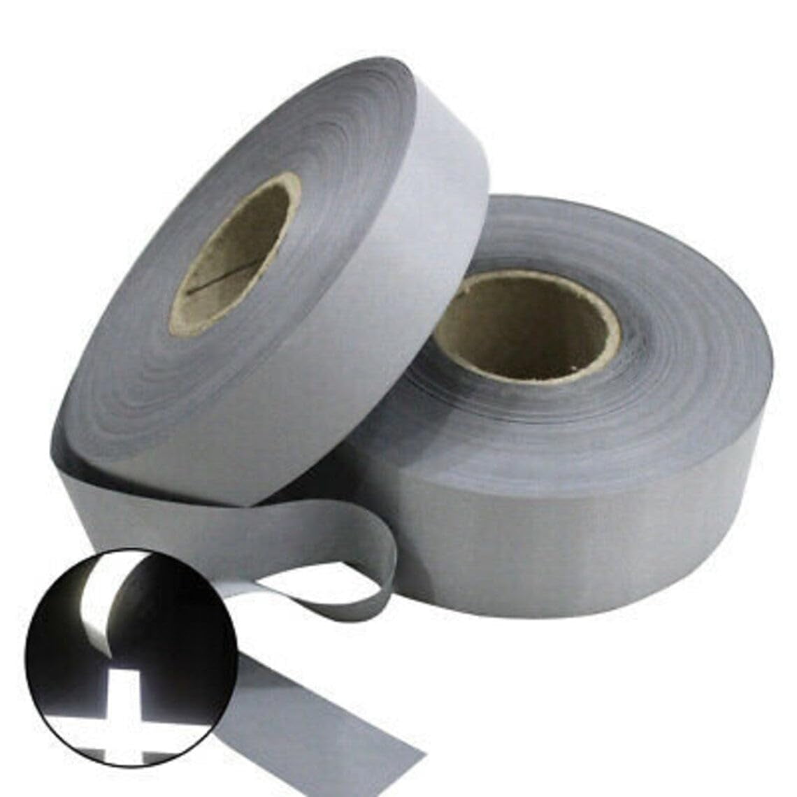 Iron on Elastic Hi Vis High Visibility Reflective Heat Transfer Film Tape (2" x 25 yds)