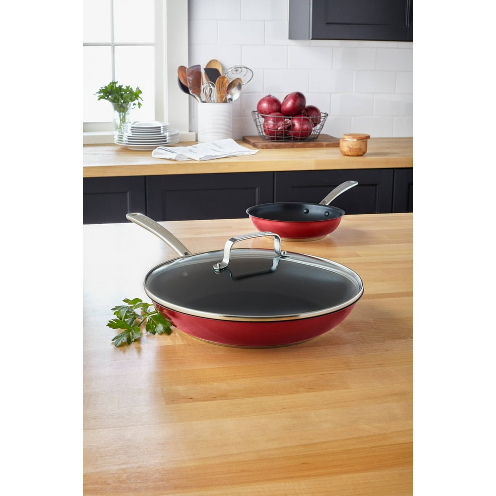 KitchenAid Stainless Steel 12" Nonstick Skillet with lid (KC2S12KNPC