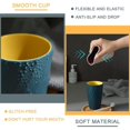 thumbnail image 5 of Pack Bathroom Tumblers Unbreakable Soft Durable Bathroom Cup Toothbrush Holder (Light Blue & Dark Blue), 5 of 5