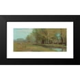 thumbnail image 2 of Albion Harris Bicknell 18x10 Black Modern Framed Museum Art Print Titled - Quiet Stream at a Forest's Edge, 2 of 5