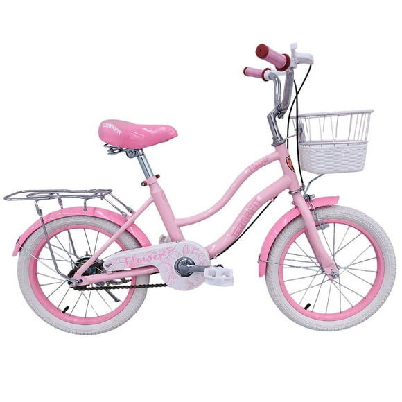 Bicicleta Infantil Para Niña FLOWER R16 Rosa