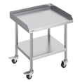 thumbnail image 1 of VEVOR Stainless Steel Work Table 24"x28" Commercial Food Prep Table W/ 4 Casters, 1 of 9