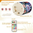 thumbnail image 5 of Yayeee Flameless Candles with Remote Flickering Battery Operated Multi Color Changing, Puprle Ethereal Floral Harmony, 5 of 7