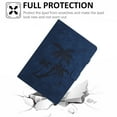 thumbnail image 3 of for Lenovo Tab M11 11" 2024 Smart Auto Sleep/Wake Cover with Pencil Holder, Tree Pattern PU Leather Card/Stylus Holder Folding Stand Anti-Scratch Cover for Lenovo Tab M11, Blue, 3 of 6