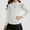 White, variant on WAVSUF Girls Mock Neck Top, Soft Comfort Skinny Fit Long Sleeve Winter Trendy Cute Tee Pink 7-8