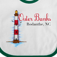 thumbnail image 4 of Inktastic Outer Banks Rodanthe NC Boys or Girls Baby Bib, 4 of 4