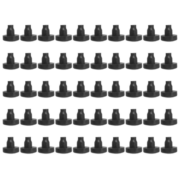 Uxcell Glass Table Top Bumpers, Soft Stem Bumper Rubber Grippers Anti-Slip Pads Black