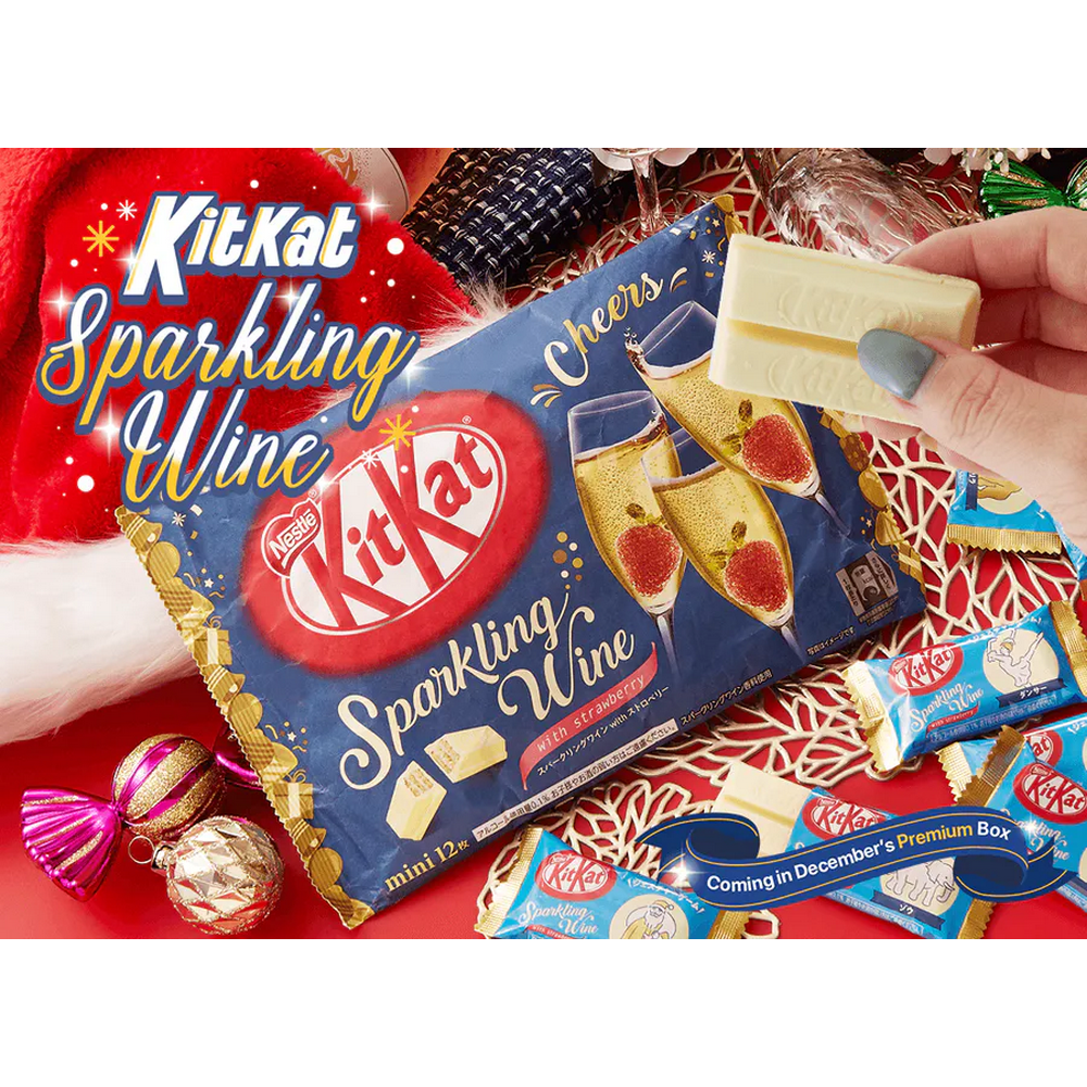 Japanese Kit Kat Sparkling Wine with Strawberry flavor KitKat
