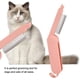 thumbnail image 4 of Peine para el pelo de mascotas, cepillo para el pelo con aguja de acero para mascotas, peine para depilación de perros y gatos(rosa), 4 of 5