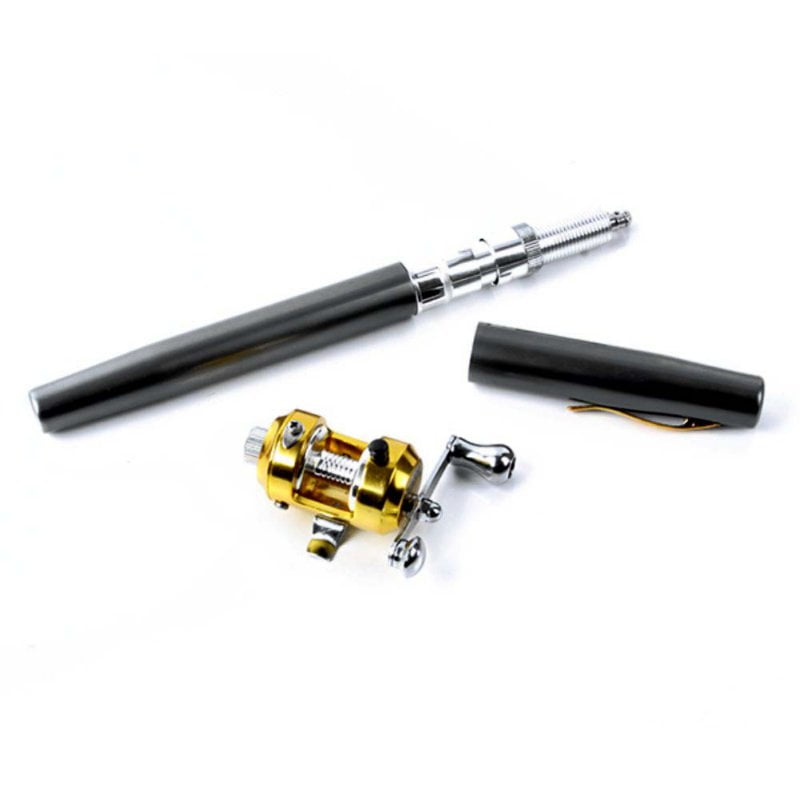 Mini Portable Pocket Fishing Rod Telescopic Folded Ballpoint Pen