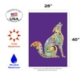 thumbnail image 2 of Toland Home Garden Animal Spirits- Howling Wolf Indigenous Howling Wolf Flag Double Sided 28x40 Inch, 2 of 5