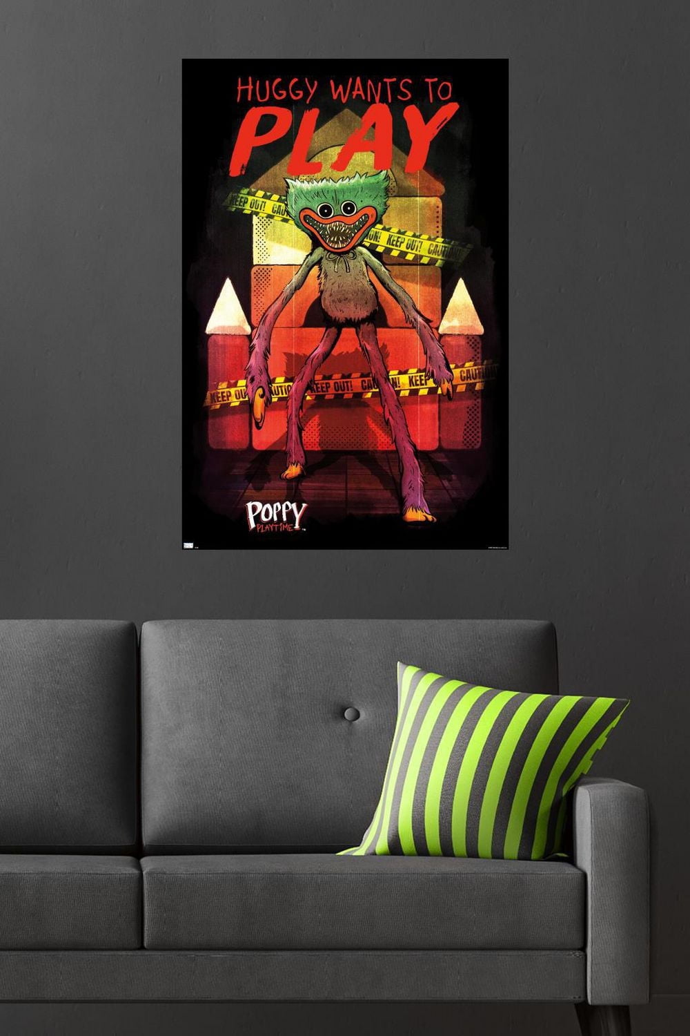 Poppy Playtime - Huggy Wants To Play Wall Poster, 22.375" x 34"