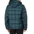 thumbnail image 2 of Chaqueta Tommy Hilfiger para hombre, con capucha, acolchada, color azul marino, a cuadros, talla M, 2 of 3