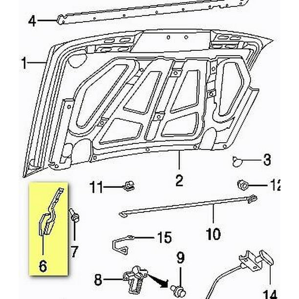 Parts N Go 1999 2006 Ford Ranger Hood Hinge Driver Side Lh Left Hand 4l5z 16797ba 4l5z16797ba Walmart Com