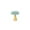 Mint Green, variant on SLYNSHome Mushroom Statue for Table,Gypsum and Plush Mushroom Sculpture Mushroom Figurine Decoration for Fairy Garden Farm Desk Table Ornament as Housewarming Gifts