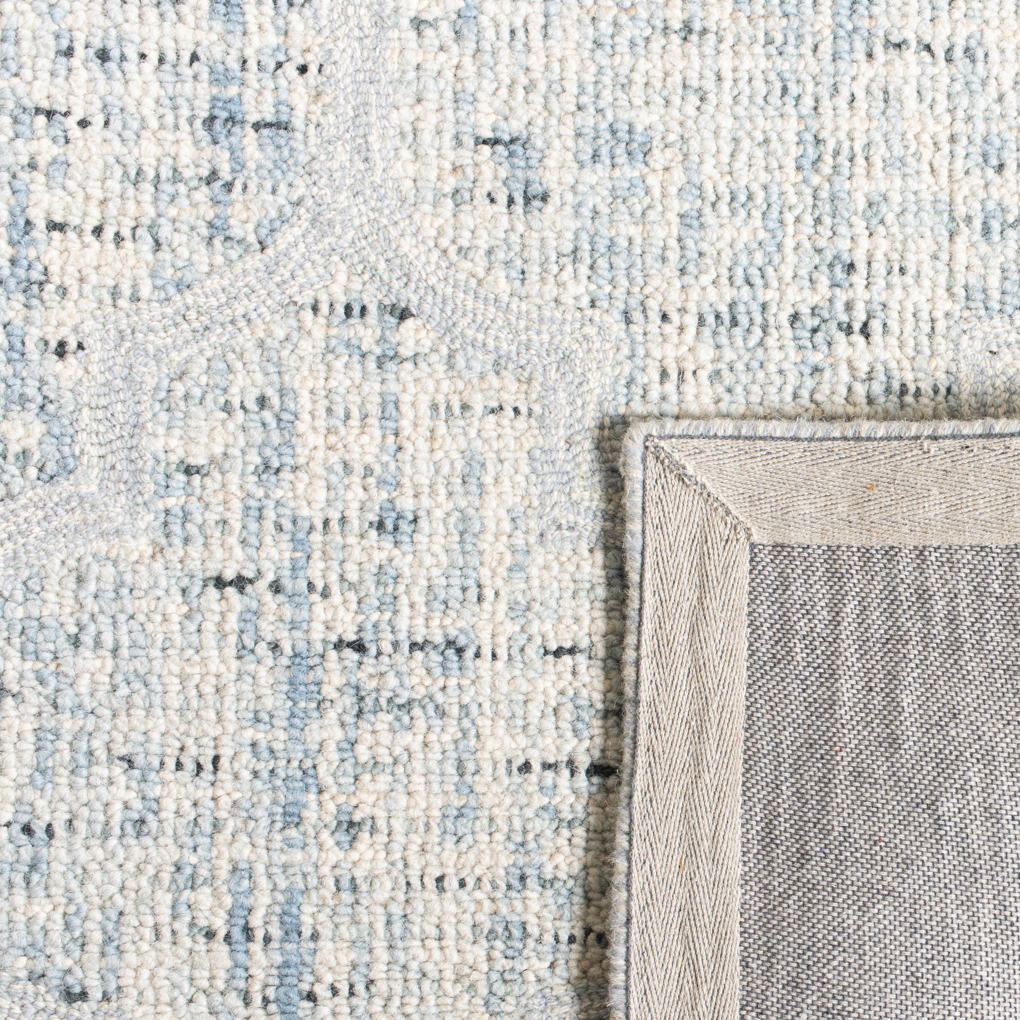 SAFAVIEH Abstract Clarette Geometric Wool Area Rug, Ivory/Turquoise, 10' x 14'