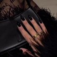 thumbnail image 1 of Dark Black Medium Almond Press on Nails 48 PCS, 1 of 1