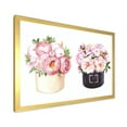 thumbnail image 2 of Designart 'Peonies and Rose With Flower Box' Farmhouse Framed Art Print, 2 of 4