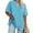 Light blue, variant on Ptaesos Women's Plus Size T Shirts Oversized Tees Summer Short Sleeve Crew Neck Loose Tunic Tops