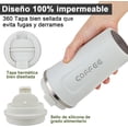thumbnail image 3 of Taza de Café Térmica de Acero Inoxidable 304 para Bebidas Frías y Calientes, Tapa Hermética, Ideal para Oficina, Auto y Parque - Mantiene Temperatura (Blanco), 3 of 4