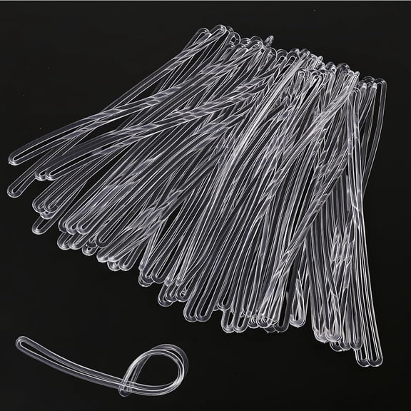 AOMRCOL Luggage Tag Loop 100 Pack Clear Plastic Straps for Suitcases Clothing Backpacks&Cruise Travel Accessories Organization cruise luggage tags 6 "