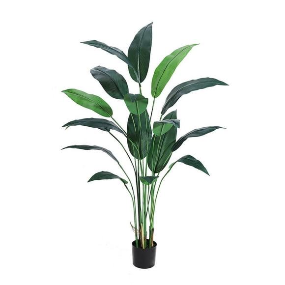 Plante Artificielle d'Oiseau de Paradis, Faux Palmier pour Déco Intérieure Extérieure Maison Bureau Cadeau de Pendaison de Crémaillère