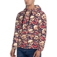 thumbnail image 3 of Daiia Skull rock record artist for Men's Fashion Hoodies & Sweatshirts with Kangaroo Pocket Hooded Sweatshirt Breathable & Moisture Wicking-Small, 3 of 7
