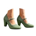 thumbnail image 3 of Win s Way Women's Oktoberfest Mary Jane Shoes Suede Heel Dress Pumps, 3 of 6