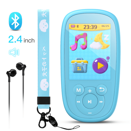 AGPTEK MP3 Player for Kids, Portable 8GB Music Player with Built-in Speaker, FM Radio, Voice Recorder, Up to 128GB