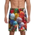 thumbnail image 1 of Fotbe Easter Eggs Pantalones Cortos de Pijama para Hombre, Ropa de Dormir, Pantalones de Pijama Cortos para Hombre-Small, 1 of 6