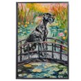 thumbnail image 2 of Colorful Flower Canvas Wall Art, Great Dane Dog Canvas Floral Wall Decor, Dog Wildflower Wall Painting, Poster Art Print for Living Room, Bedroom, Office, 2 of 6