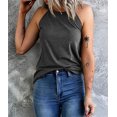 thumbnail image 2 of Langwyqu Summer Sleeveless Tank Tops Women Solid Color Slim Fit Casual Tops, 2 of 5