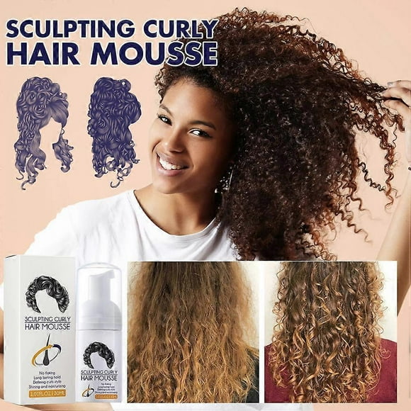Curl Boost Cream Sculpting Curly Hair Mousse Curl Cream for Curls Bounce and Curl Care