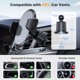 thumbnail image 5 of Soporte para teléfono de coche Miracase de fibra de carbono con clip de gancho de metal, 5 of 6