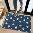 thumbnail image 2 of Football Outline Blue Pattern Washable Non Slip Indoor Door Mat, Decorative Entry Rug for Entrance, Bedroom, Kitchen, Bathroom, 20"x32", 2 of 6