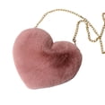 thumbnail image 4 of Bolso bandolera jinwen Corazón Felpa Rosa, 4 of 8