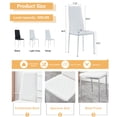 thumbnail image 7 of FIRSCOOK Modern Dining Chairs, Set of 4 White Metal and PU Upholstered Dining Side Chairs, 7 of 7