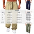 thumbnail image 3 of HOOMEUMY Men's Casual Cargo Straight Leg Mid Tapered Jogger Pants with Zipper Pockets for Modern Wardrobe, 3 of 8