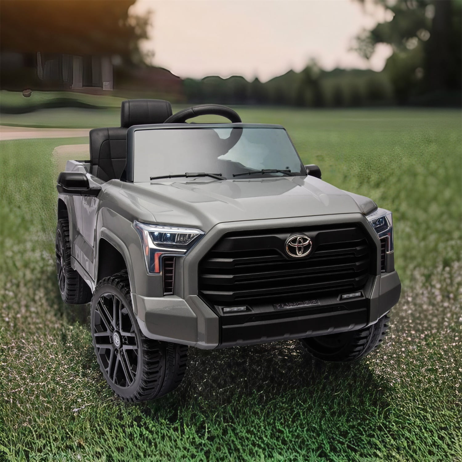 CIPACHO 12V Battery Powered Licensed Toyota Tundra Kids Ride On Truck Car Jeep with Remote Control, MP3, Gray CIPACHO 12V Battery Powered Licensed Toyota Tundra Kids Ride On Truck Car Jeep with Remote Control, MP3, Gray