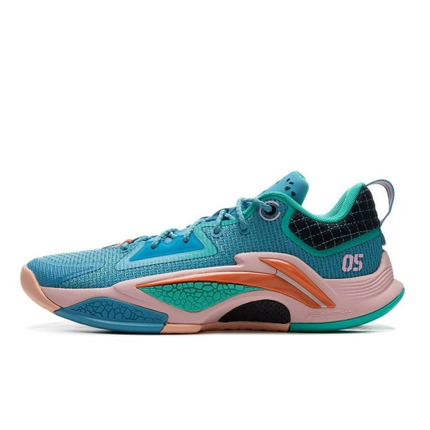Zapatillas de Baloncesto para Hombre LI-NING BAD5 Dominator I Azul Pavo Real