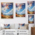 thumbnail image 4 of Designart "Kites In The Sky Japon Art" Japanese Floater Framed Wall Art Living Room, 4 of 7