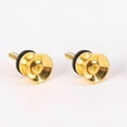 thumbnail image 1 of 2Pcs Guitar Strap Lock Buttons End Pins Pegs Screw Locking Parts Accessories Gold, 1 of 7