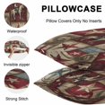 thumbnail image 5 of Throw Pillow Covers 26x26 Inch Set of 2, Texas Star Vintage Waterproof Outdoor Pillow Covers, Country Star Western Cowboy Decorative Cushion Pillowcases for Couch, Sofa, Bed, Garden, Patio, 5 of 9
